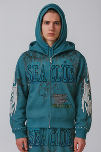 Sea Wave Double Hoodie (Pre Order)