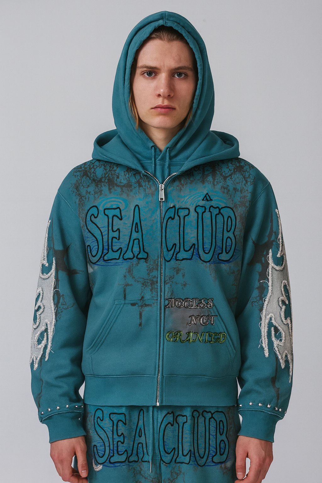 Sea Wave Double Hoodie (Pre Order)